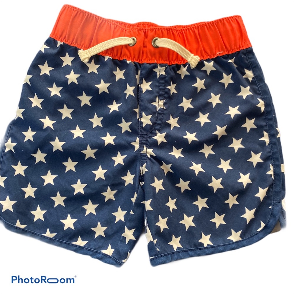 Old Navy US Flag Swim Trunks Toddler 24 months